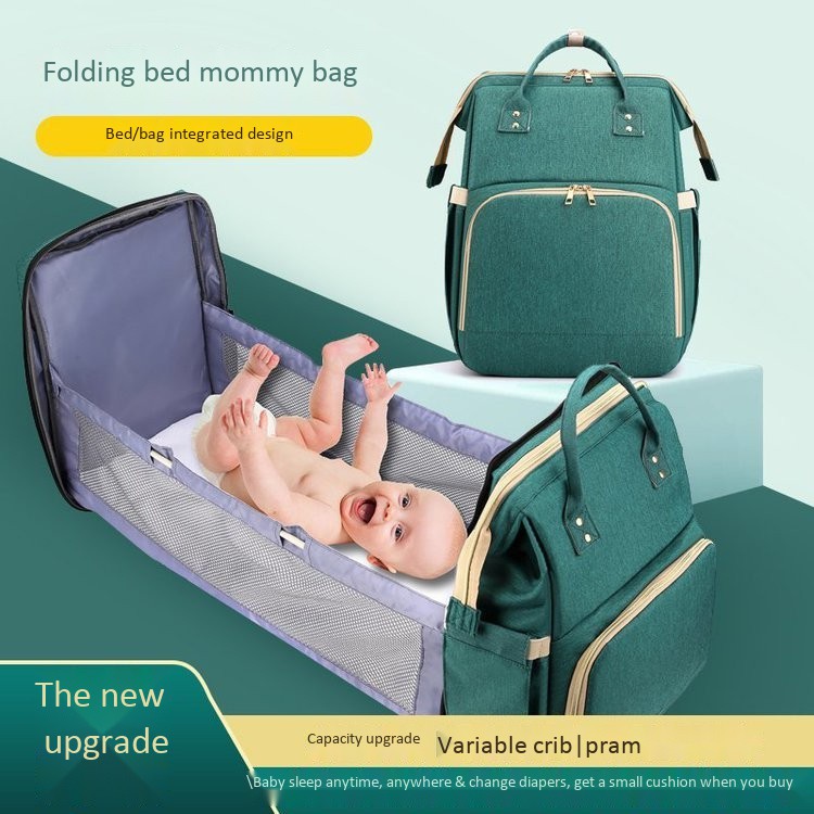 Portable Folding Bed Crib Mummy Bag Multifunctional Baby Bed Baby Bag Backpack Diaper Bag Shopee Philippines