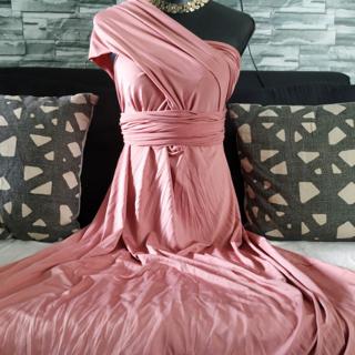 Oldrose Infinity Dress Bridesmaid Matron Of Honor Sponsor Ninang Multiways Top Wrap Around Plus Cod Shopee Philippines