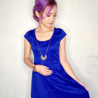Royal Blue Semi Formal Dress Preloved Shopee Philippines