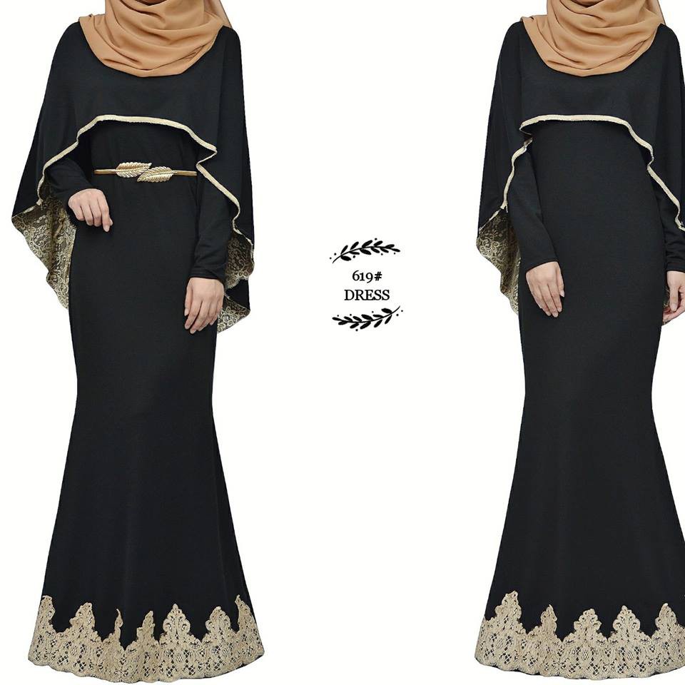 Free Size Plus Size Dress Jubah Dinner Muslimah Fashion Shopee Singapore