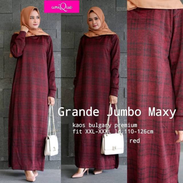 Grande Jumbo Maxy Maxi Dress Muslim Dress Jumbo Dress Big Size Big Dress Long Dress Hijabers Shopee Singapore
