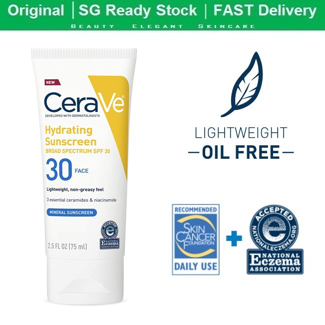 Buy cerave healing lip balm with broad spectrum spf 30, 0.15 ounce online at an affordable price. Clearance Cerave Hydrating Sunscreen Spf 30 Spf 50 Face Lotion Short Expiry Date Shopee Singapore