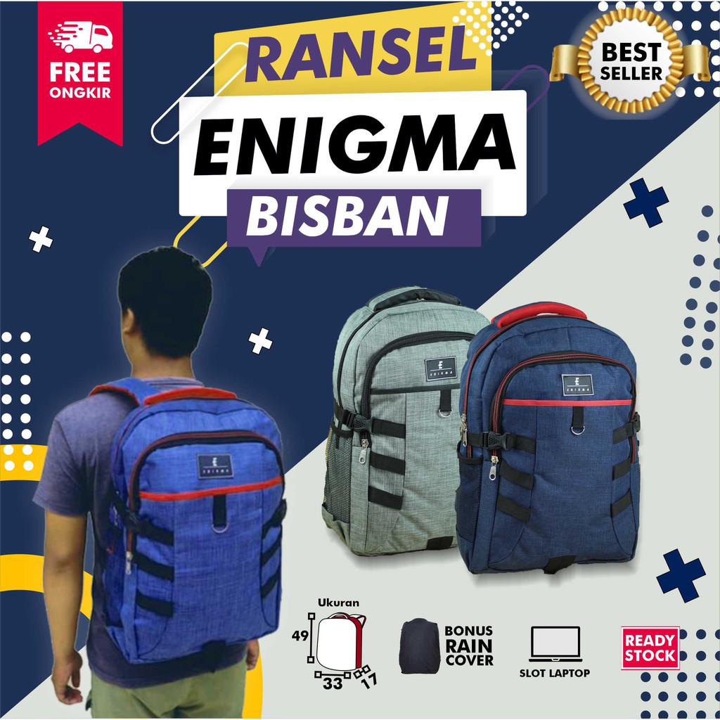 Price For Sale Distro Backpack Laptop Bag Enigma Backpack School Middle School High School College Work Large Size Shopee Singapore