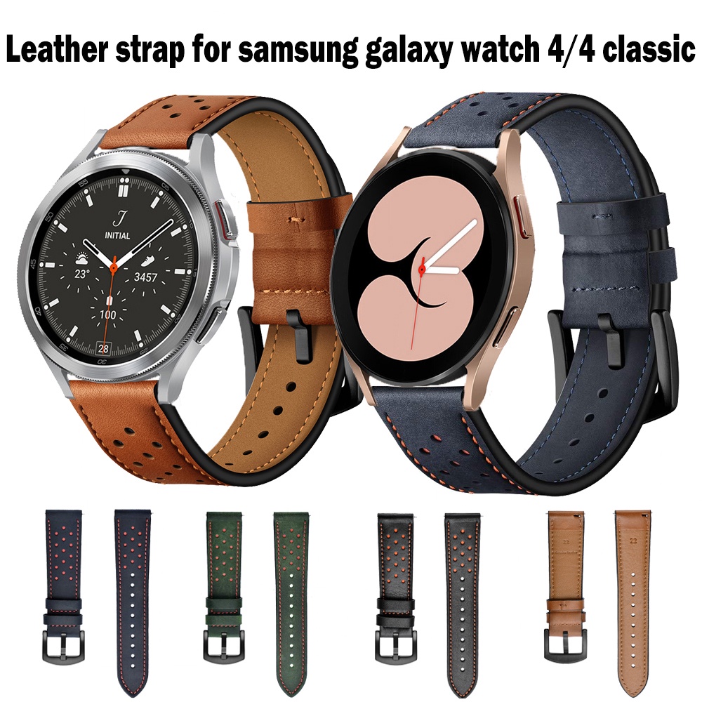 Samsung galaxy watch 4 40mm 44mm leather strap samsung galaxy watch 4 classic 42mm 46mm sport