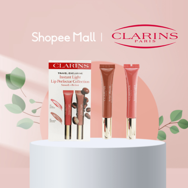 Clarins instant light natural lip perfector. Clarins X Shopee Brand Box Instant Light Lip Perfector Collection Shopee Singapore