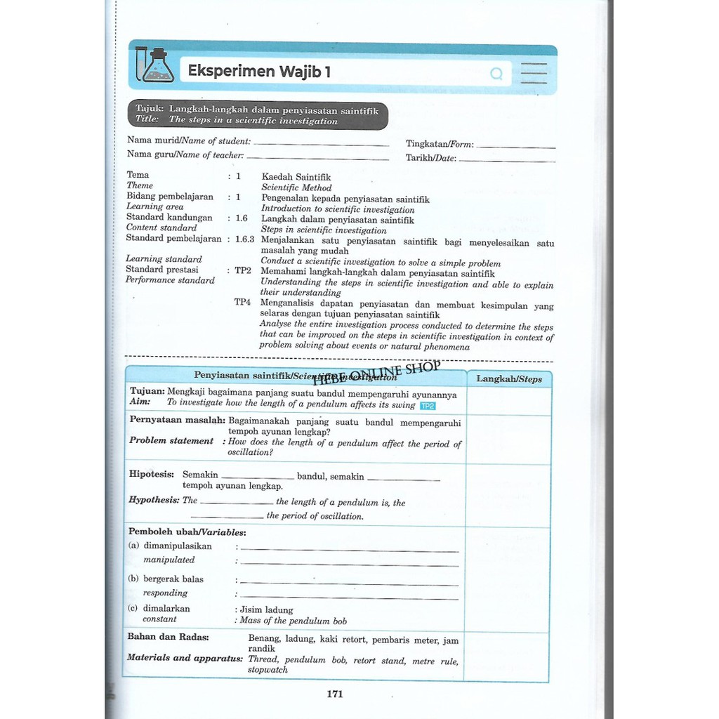 Rate the science process skills form 5 answer 2022. Jawapan Science Process Skills Form 3 2020