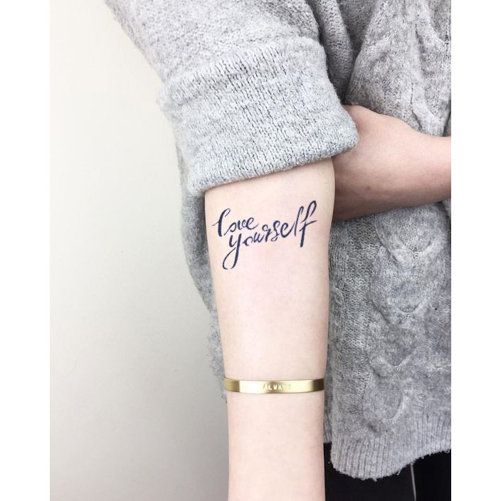 B Shape Of Tattoo Film Love Yourself 339 Shopee Singapore