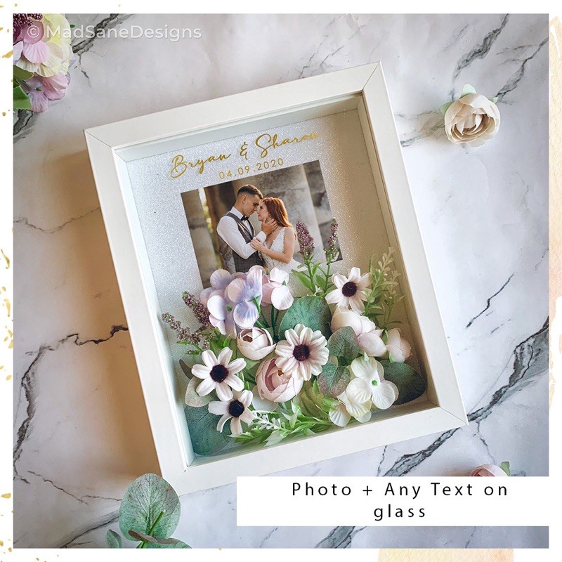 You just saved a piece of trash and gained an expensive picture frame! 3d Flower Madbox Frame Personalised Anniversary Gift Wedding Gift Birthday Gift Farewell Gift Shopee Singapore