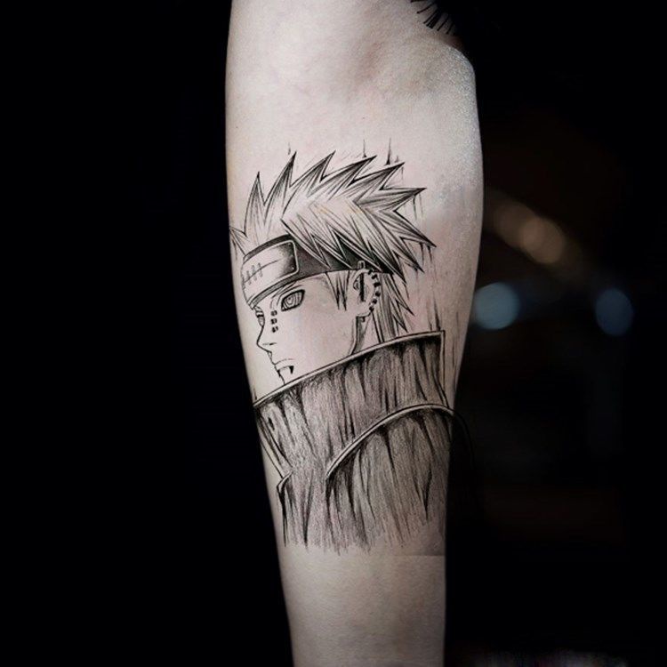 ✣Naruto Tattoo Stickers Diy Akatsuki Yahiko Payne With Earthen Mustachio Big Flower Arm Durable Waterproof Men And Women | Shopee Singapore 750_x_750_jpg