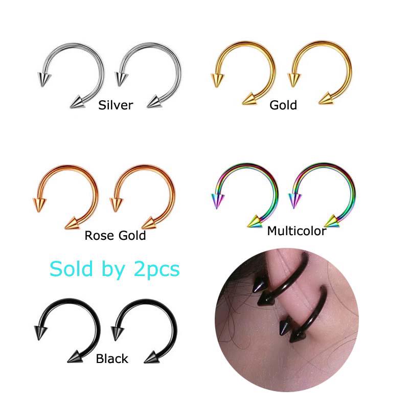The labret piercing is a horizontal piercing centered under the bottom lip. 2piece Stainless Steel 16g Circular Horseshoe Lip Nipple Septum Ring 8mm Shopee Singapore