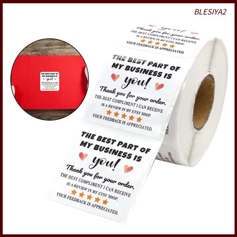 How much do squares cost? Blesiya2 1 Roll 500pcs The Best Part Of My Business Is You Stickers Labels 2 Square Shopee Singapore