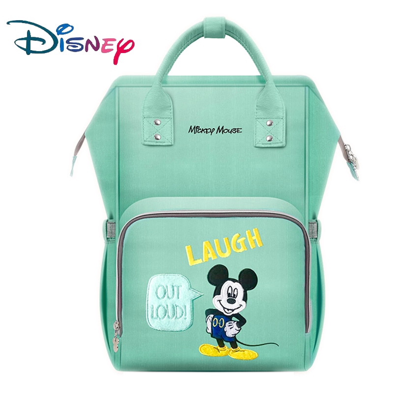 Disney Minnie Mickey Nappy Bag Backpack Diaper Bag Usb Baby Bags For Mom Multifunctional Baby Bag Organizer Travel Waterproof Shopee Singapore