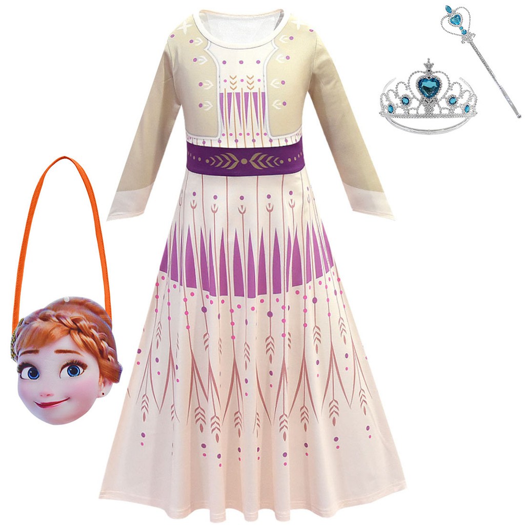 Frozen 2 Elsa 3 10 Y Teens Girl Dream Dress Children Kids Birthday Party Dress Girl Formal Prom Girls Princess Dress Shopee Singapore