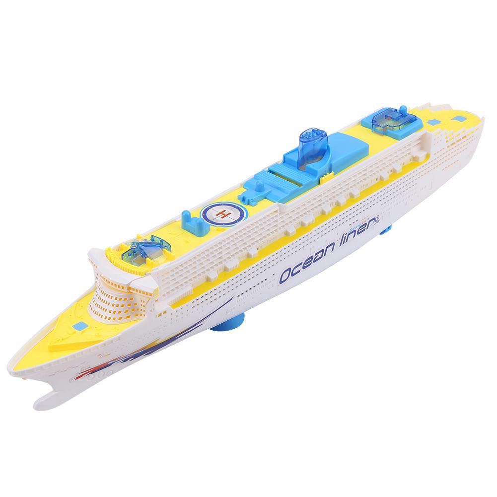 Electric Ocean Liner Cruise Ship Flashing Led Light Kids Toy
