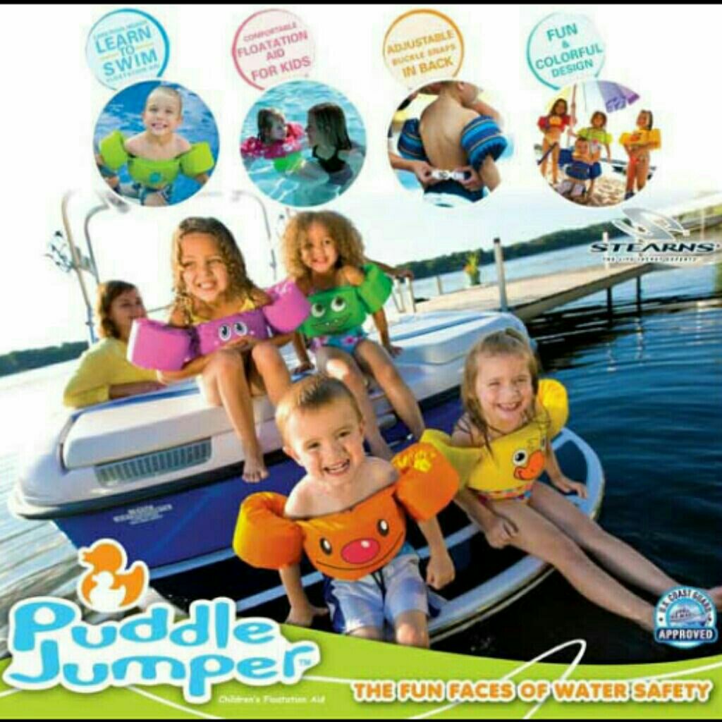 A pontoon boat has a distinctive look to. Stearns Kids Puddle Jumper Deluxe Life Jacket Shopee Singapore