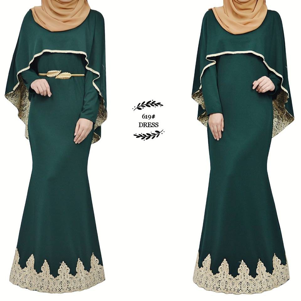 Free Size Plus Size Dress Jubah Dinner Muslimah Fashion Shopee Singapore