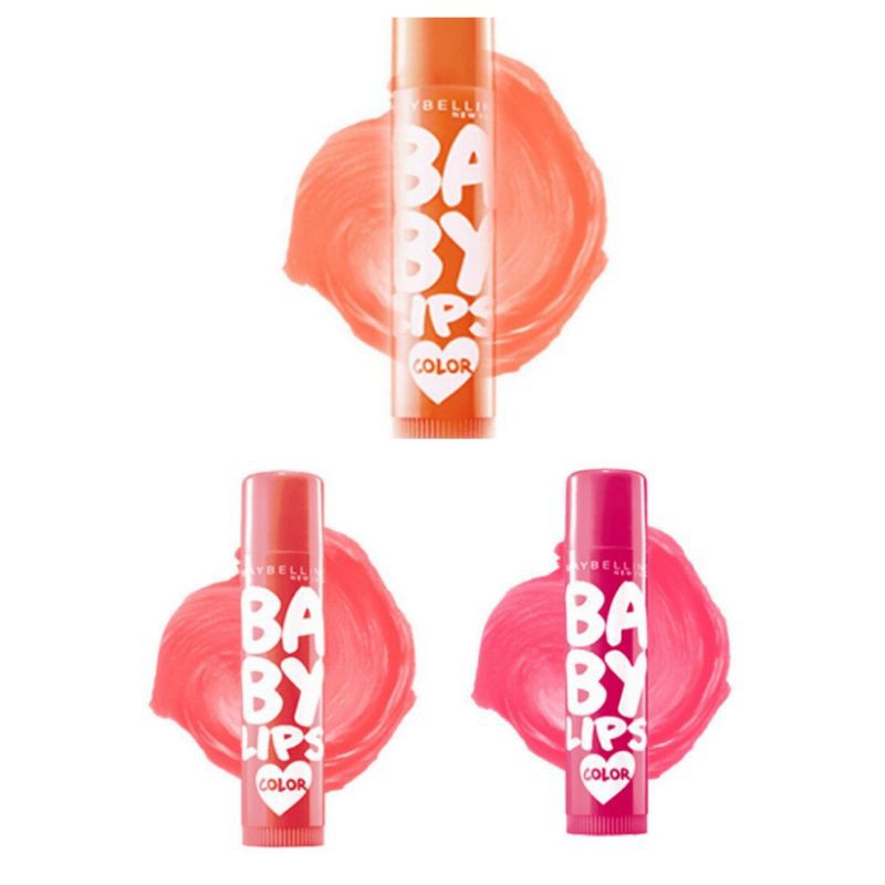 Colour, highline wine, broadway red ; Maybelline Baby Lips Color Lip Balm Shopee Singapore