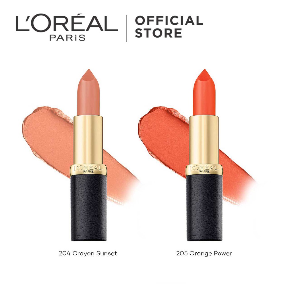 Indulge in richness beyond compare with our most luxuriously rich matte color and intensely rich hydration. L Oreal Paris Color Riche Matte Lipstick 14 Shades Makeup Lipstick Shopee Singapore