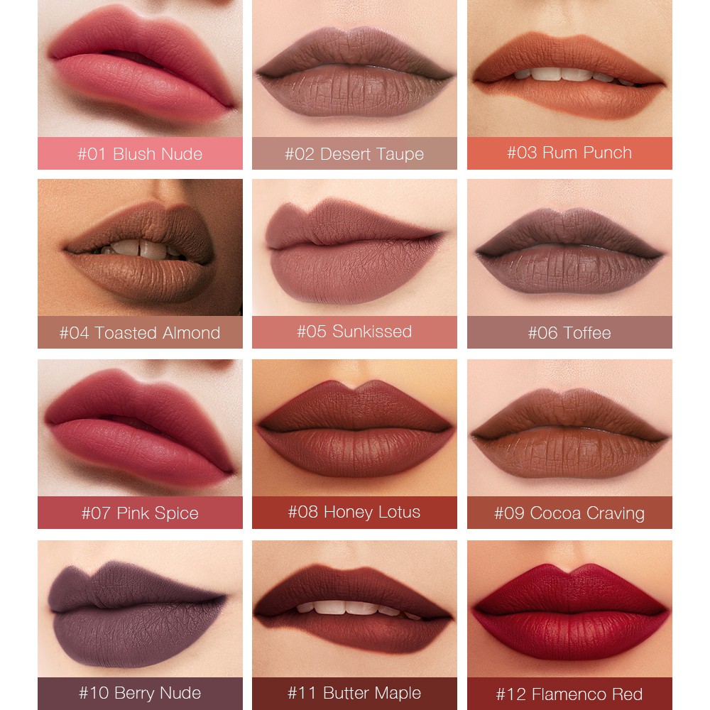 Sophisticated color and shine from pure pigments. O Two O Lip Glaze Matte Lipstick Long Lasting Moisturizing Waterproof Not Easy To Decolor 12 Colors Shopee Singapore