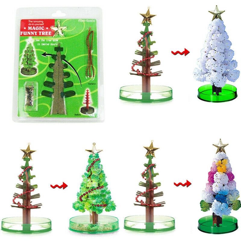 Almost nothing is as quintessential christmassy as a beautifully adorned evergreen tree. Amazing Mystical Trees 2004ing Filler Trees Magic Growing Christmas Tree Visual Diy Crystalgrowing Crystals Paper Ma Shopee Singapore
