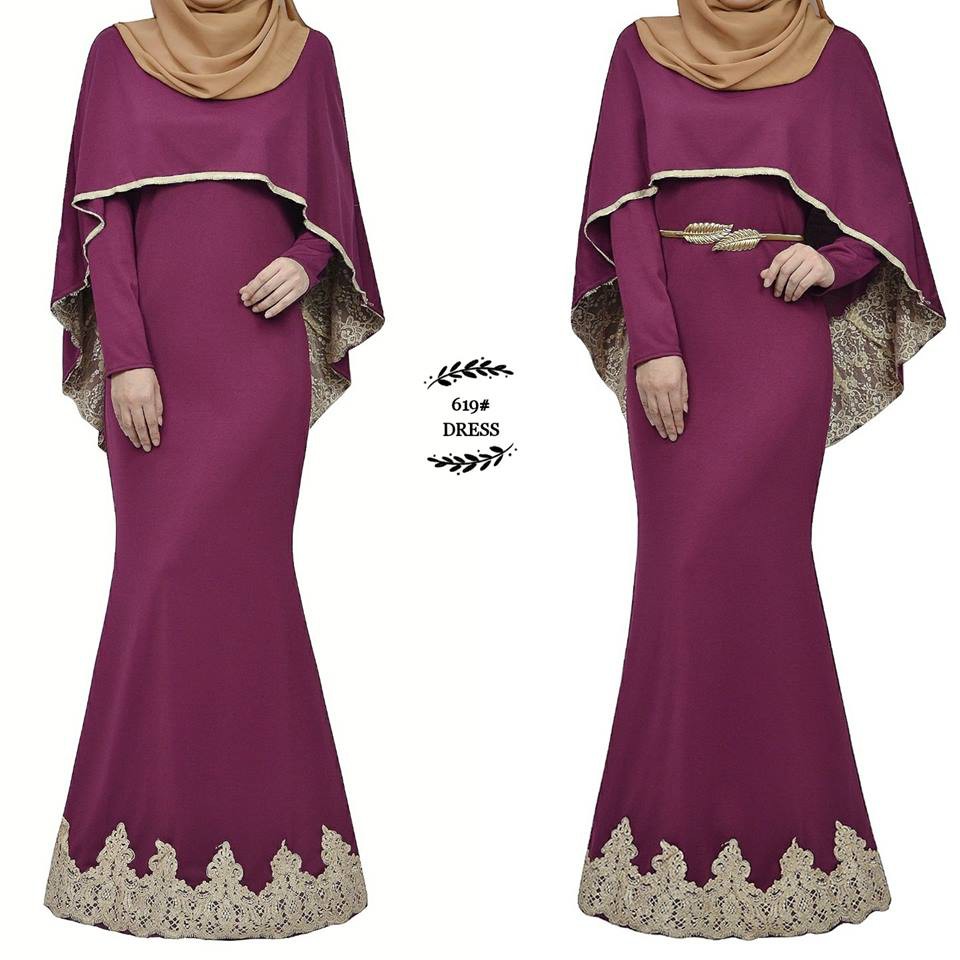 Free Size Plus Size Dress Jubah Dinner Muslimah Fashion Shopee Singapore