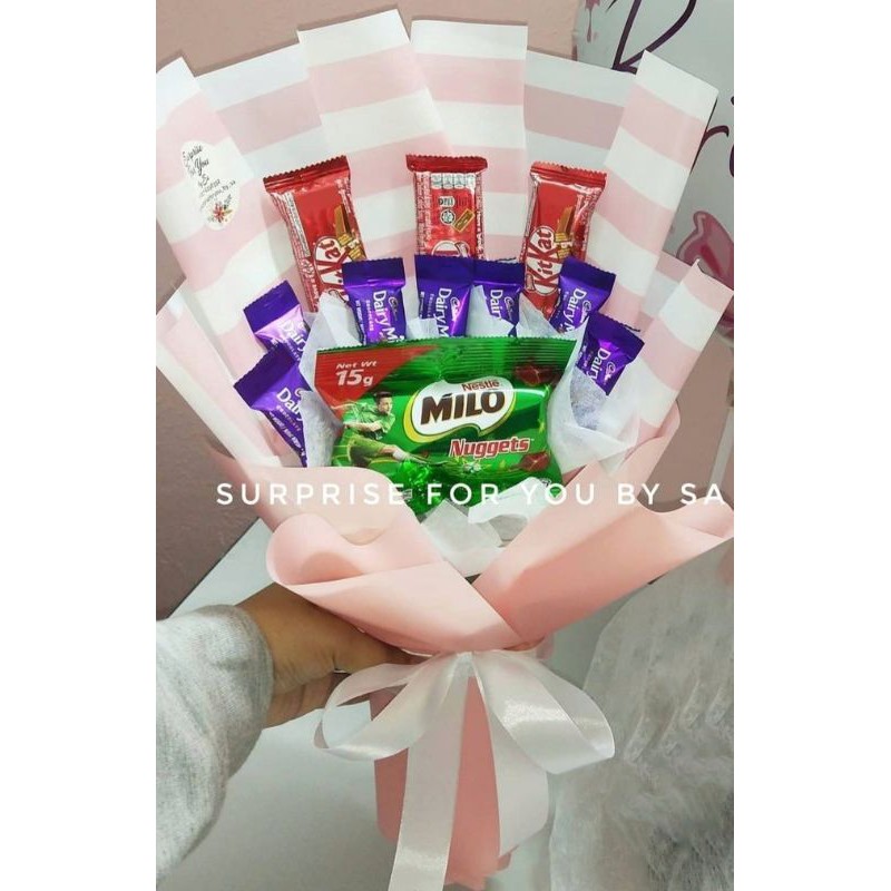 Diy diet's craft and design. Simple Chocolate Bouquet Shopee Singapore