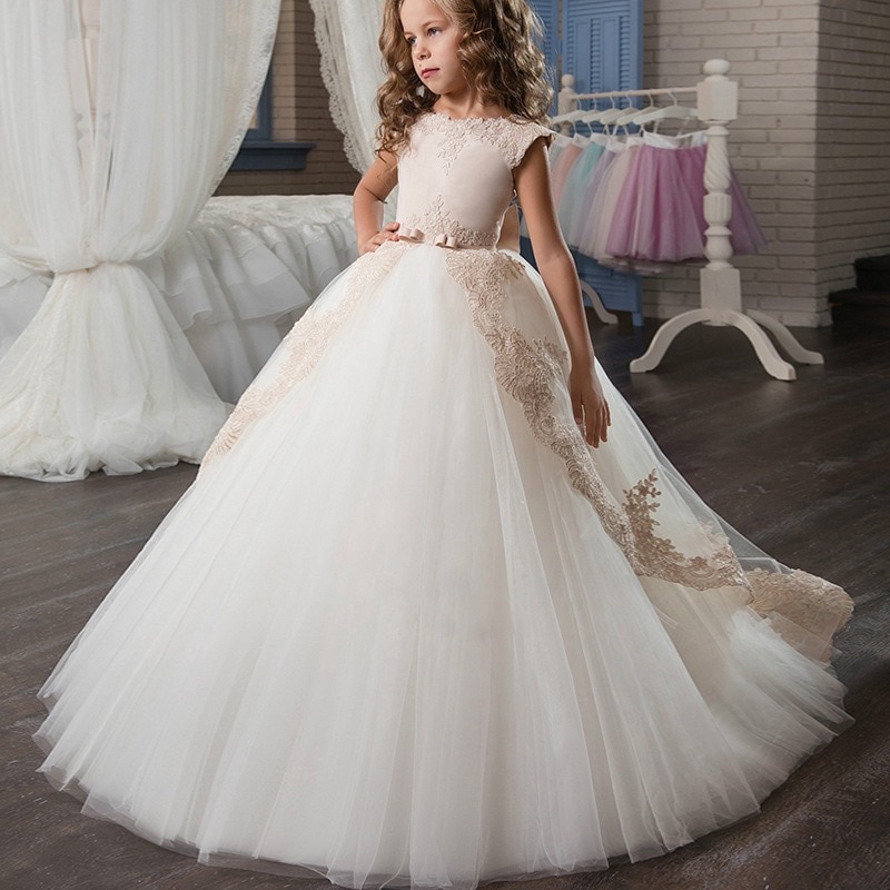 Girls Birthday Princess Dress For Girls Wedding Dress Kids Party Evening Dresses For Girls Children Clothing 8 9 10 Year Shopee Singapore
