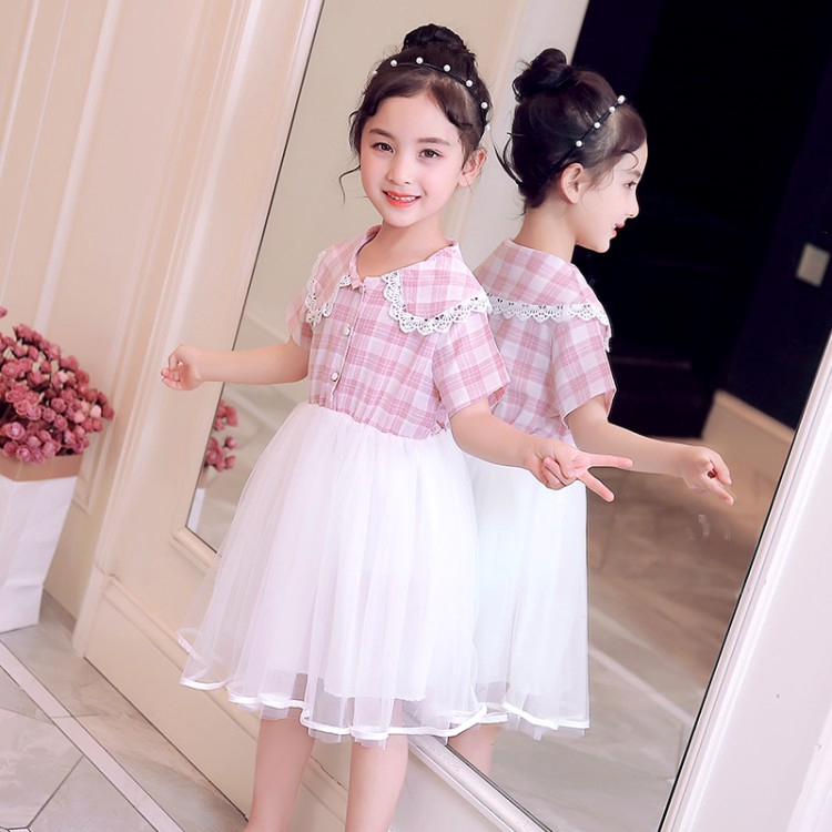 Kids Boutique Girls Fashion Dress Cute Short Sleeve Midi Dress Kids Shopee Singapore