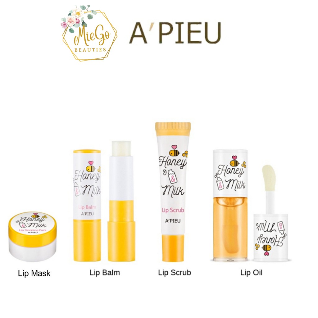 Use them in different combinations as per availability on alternative days. A Pieu Honey Milk Series Lip Balm 3 3g Scrub 8ml Sleeping Pack 6 7g Shopee Singapore