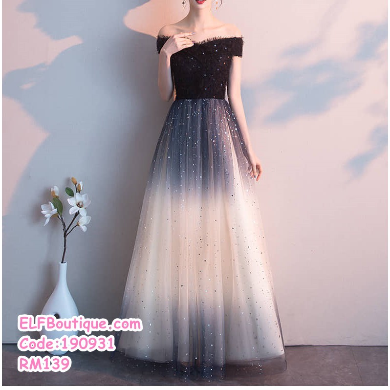 Elegent Black Sequin Dinner Dress Wedding Party Annual Dinner Maxi Dress Plus Size S 3xl Shopee Singapore