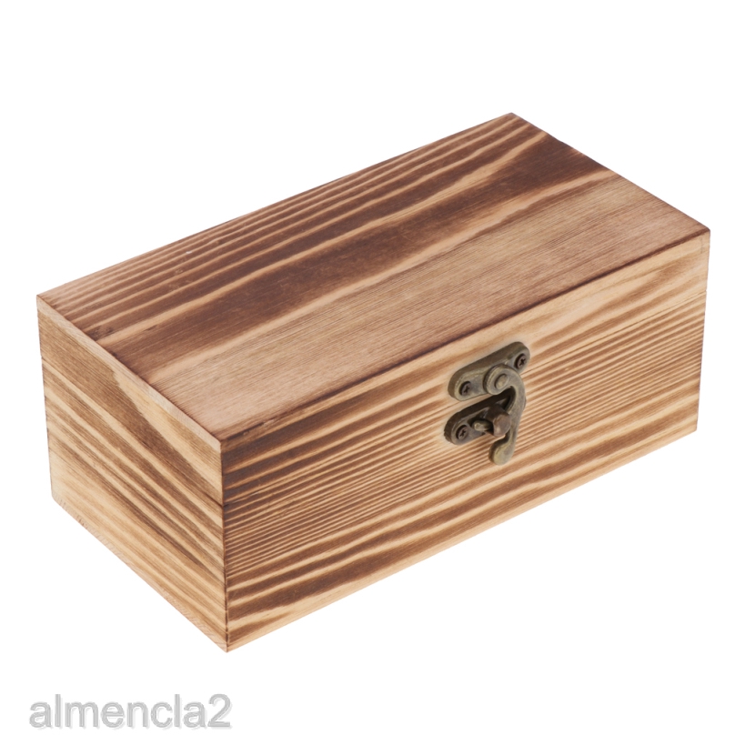 Almencla2 Retro Metal Lock Jewelry Treasure Chest Case Holder Handmade Wooden Box Gift Shopee Singapore