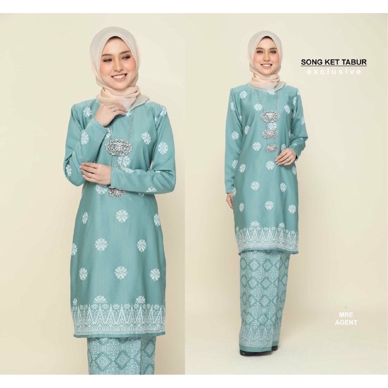 Open meter kain pasang songket cotton ala bunga tabur . Baju Kurung Moden Baju Kurung Songket Tabur Shopee Singapore