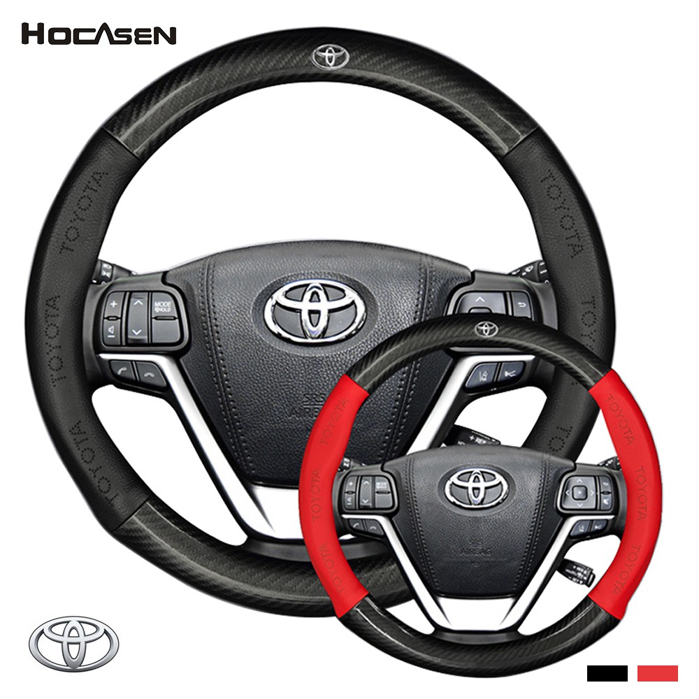 No smell thin all model toyota carbon fiber car steering wheel cover