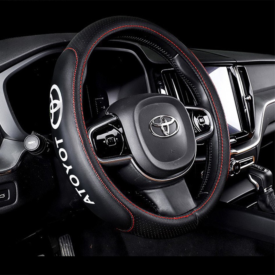 Toyota steering wheel cover altis vios yaris wish camry leather