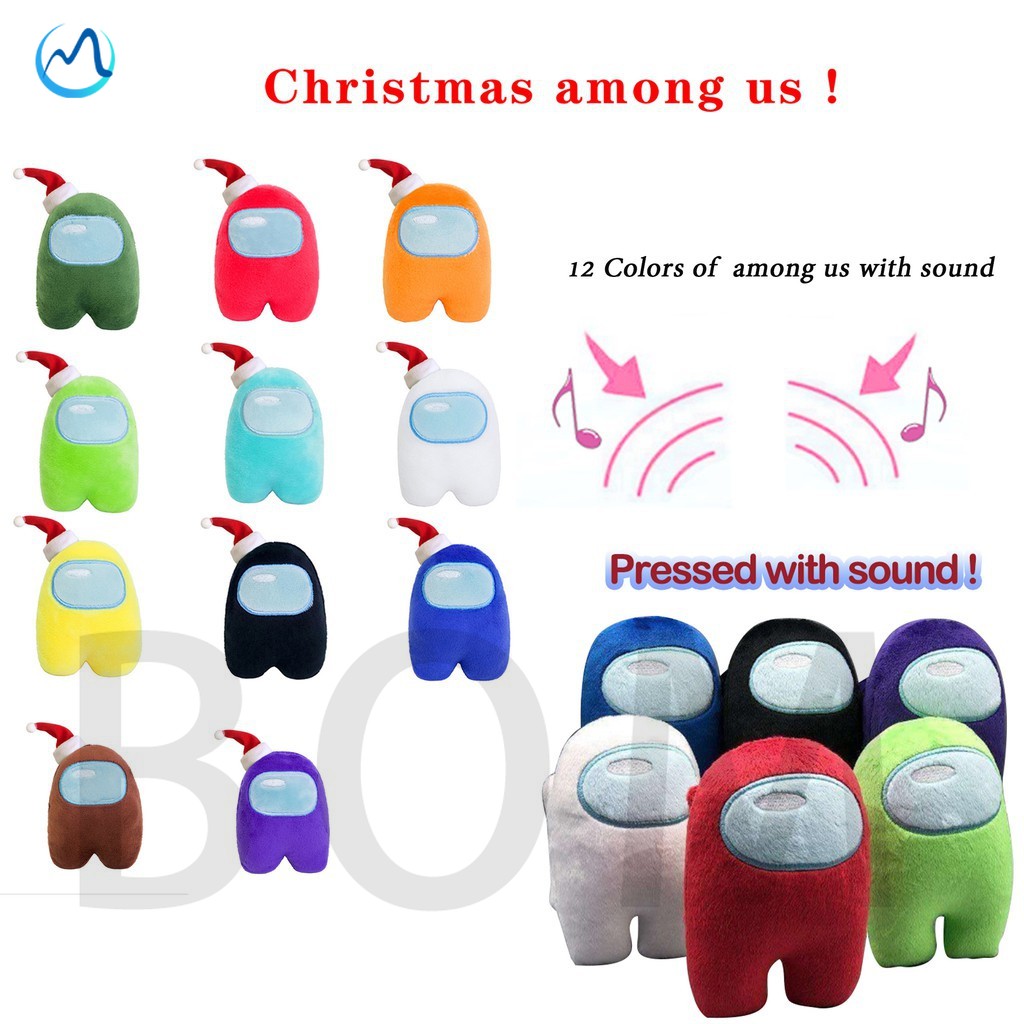 10/20cm stuffed toy among us plush doll toys with music dolls new year