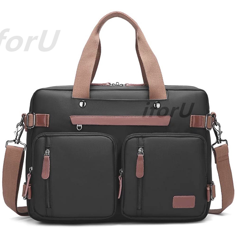 Convertible Backpack Multifunctional Canvas Shoulder Handbags Messenger Bag Laptop Case Fit 17inch Laptop Men Women Shopee Singapore