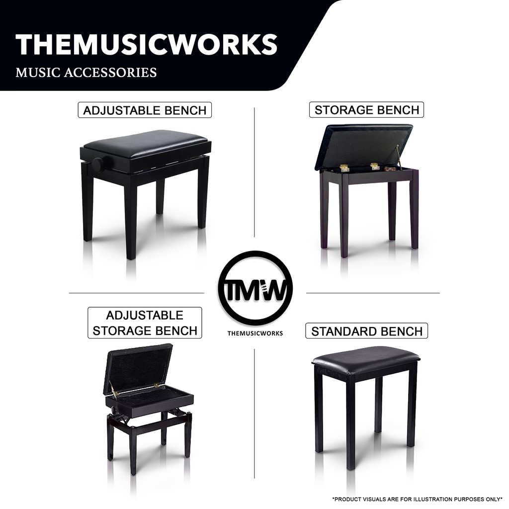 Some stools even go as far as 24″ when fully extended. Preorder Limited Stocks Assorted Piano Bench Standard Storage Adjustable Double Seater Black White Rosewood Shopee Singapore