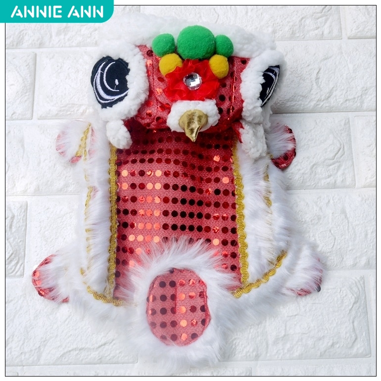 Lion Dance New Pet Clothes For Cat For Dog Chinese New Year S Lion Costume Lion Dancing Funny Suit Chinese Style Dress Cats Dogs Shopee Singapore