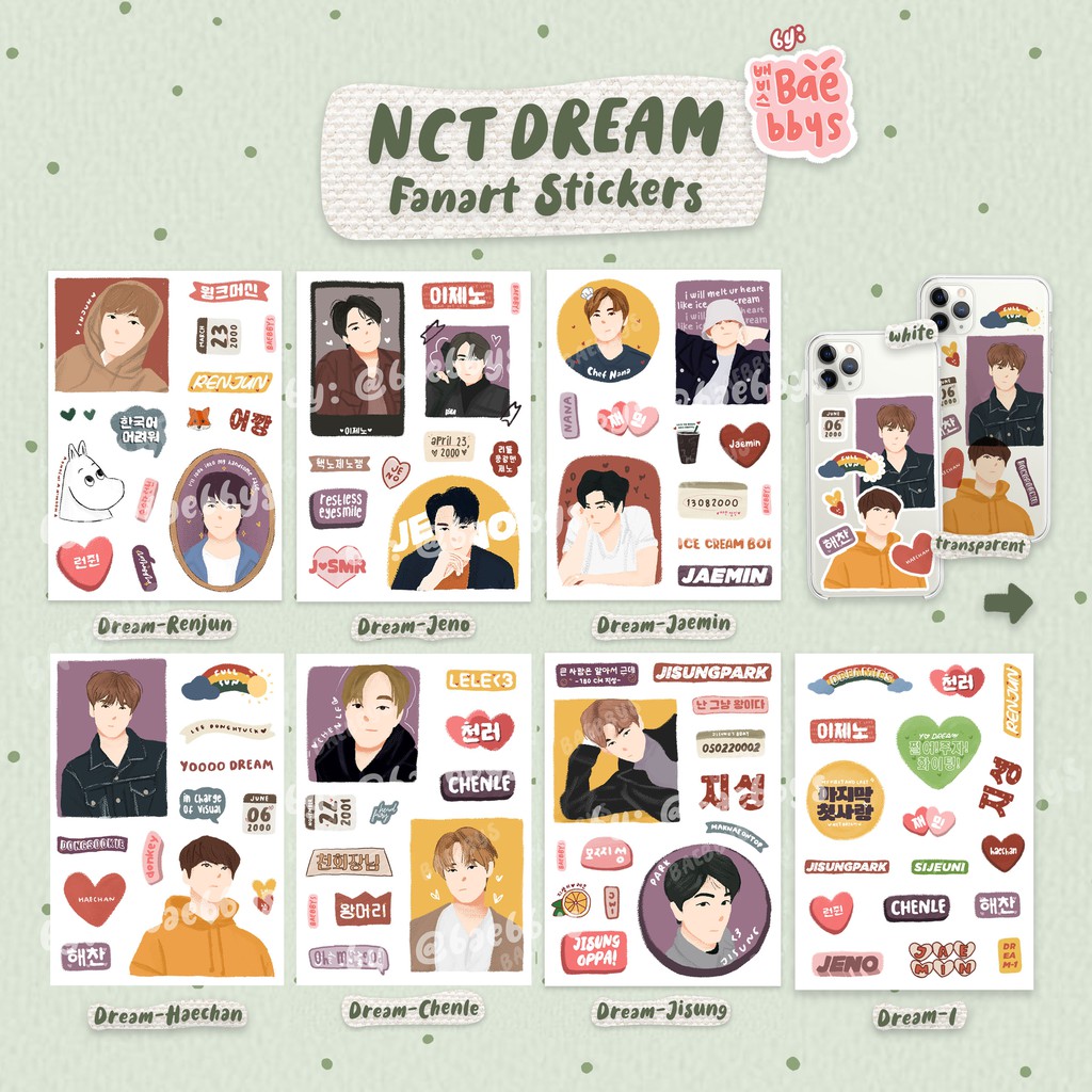 nct dream sticker new design shopee singapore