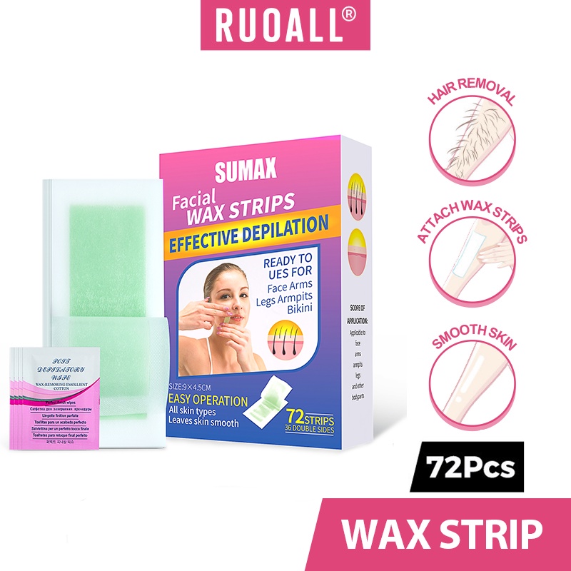 Starting with the right side of your upper lip, press the wax strip down firmly and smooth toward the right, in the direction of hair growth ( . Ruoall 72 Strips Small Wax Paper Lip Wax Strips For Women Hair Removal Wax Strips For Upper Lip Chin Fingers Toes Facial Hair Removal For Women Shopee Singapore