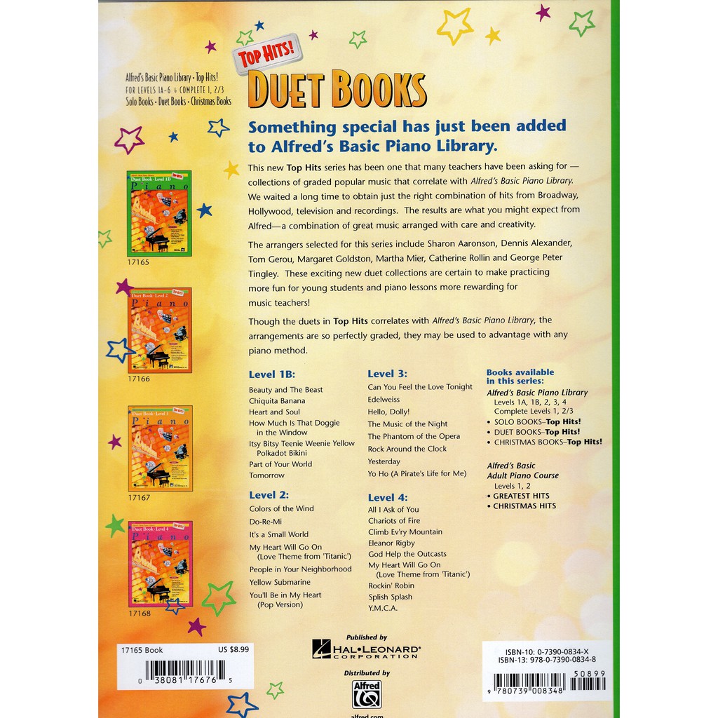 This book may be used by students in complete . Alfred S Basic Piano Library Top Hits Duet Book 1b Shopee Singapore
