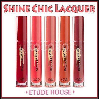 Seulgi burgundy, wendy brown, irene red, . Etude House Shine Chic Lip Lacquer 10 Colors Shopee Singapore
