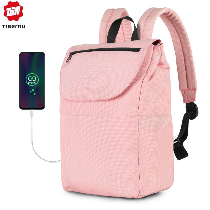 Tigernu Casual Rfid Backpack Laptop Bags Water Resisant With Usb Charging 15 6 3869 Shopee Singapore