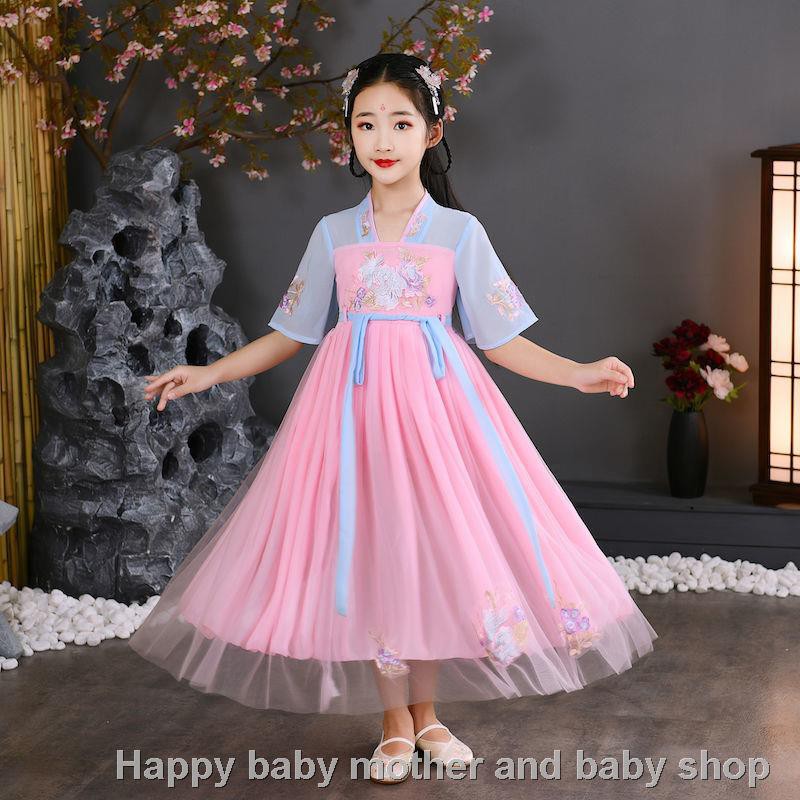 Ready Stock Hanfu Girl 12 Year Old Primary School Skirt Super Fairy Summer Big Boy Child Costume Net Celebrity Children S Tang Suit Dress Shopee Singapore