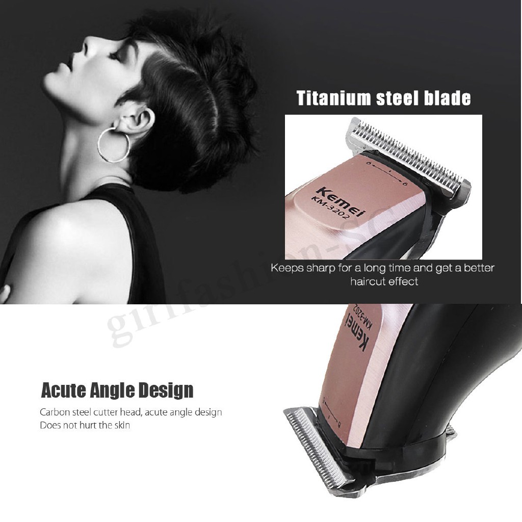 Ek Available Kemei Electric Hair Beard Clipper Trimmer Engraving
