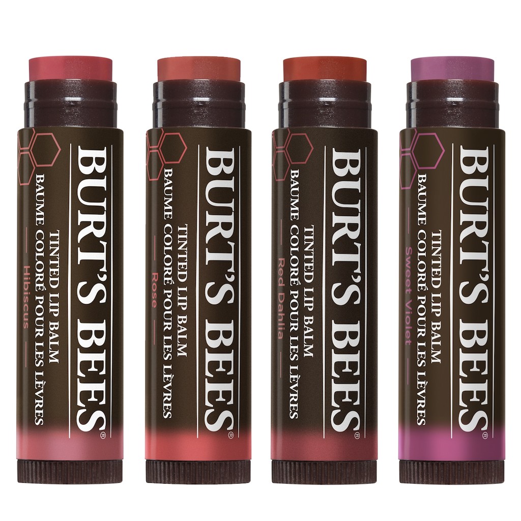 The botanical waxes in these softly tinted balms will take your lips to lovely in one pretty swipe . Burt S Bees Tinted Lip Balms Shopee Singapore