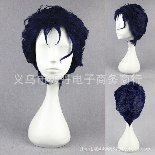 Is this hairstyle physically possible to execute in real life? Hidedan Jojo S Bizarre Adventure Part 3 Sorajo Jotaro Blue And Black Cosplay Wig 7a Shopee Singapore
