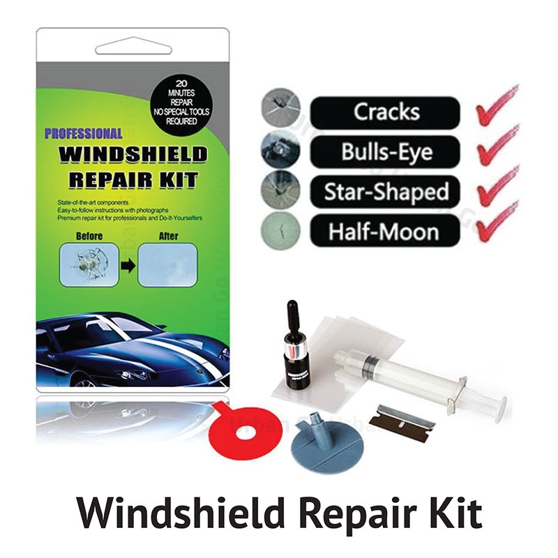 Usually you can still see a little something. Windshield Repair Diy Window Glass Windscreen Crack Repair Tool Kit Shopee Singapore