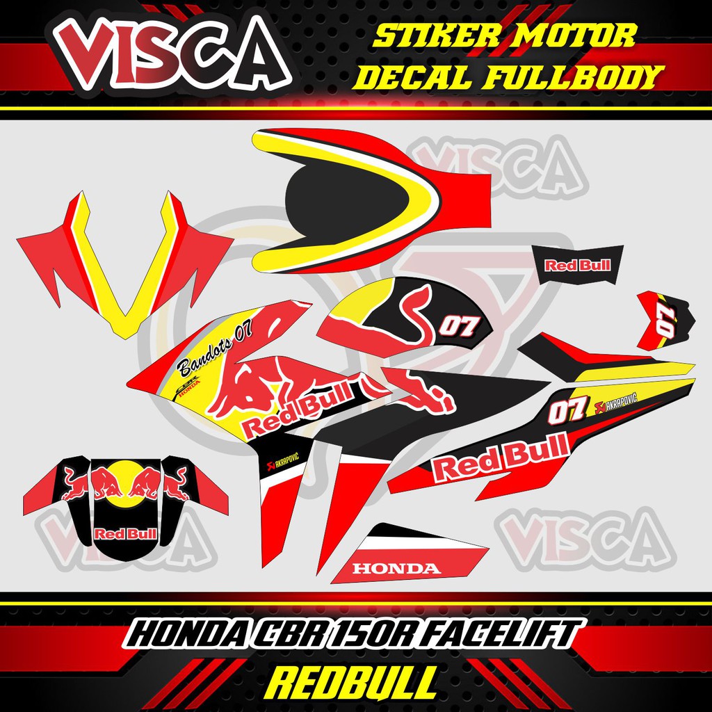 Jual Decal Sticker Stiker motor Sticker motor Honda CB CBR ...