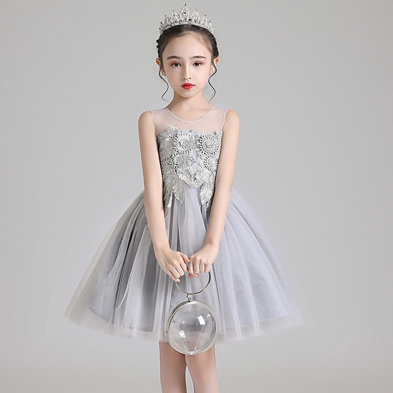 Girls Dress Birthday Party Piano Performance Mini Dress Shopee Singapore
